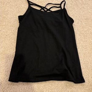 Girls black epic thread tank